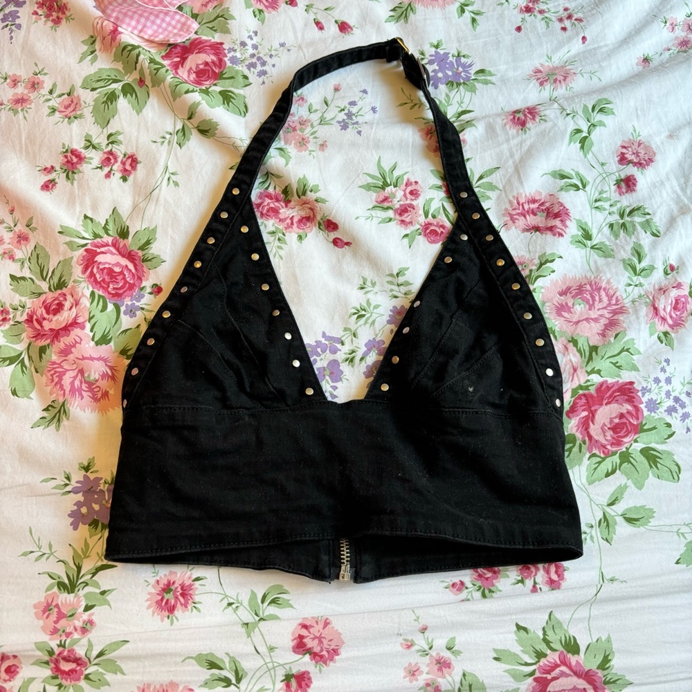 jorja studded halter top